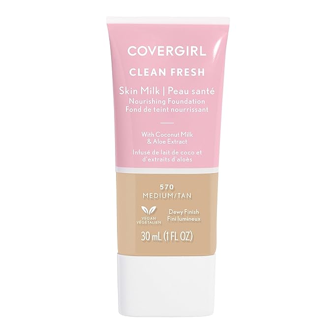 COVERGIRL, Clean Fresh Skin Milk Foundation, Medium/Tan, 1 may vary)