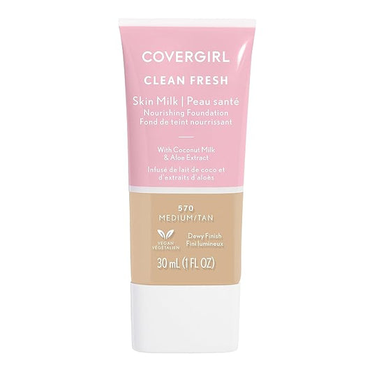 COVERGIRL, Clean Fresh Skin Milk Foundation, Medium/Tan, 1 may vary)