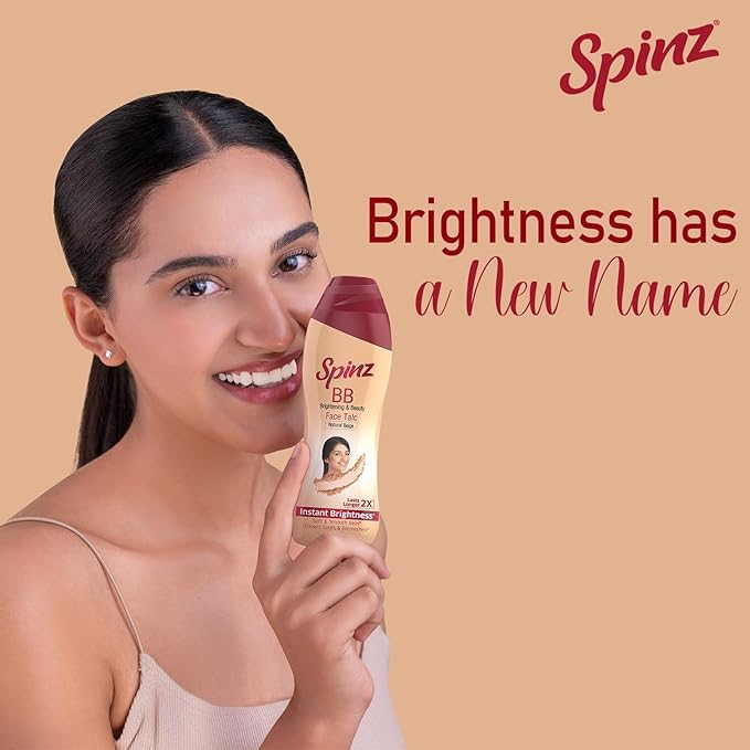 Spinz BB Talc, instant glow cover spots & 100g