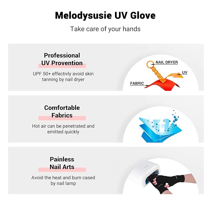 Melodysusie uv gloves for gel