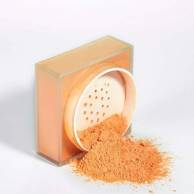 MAEPEOR Setting Powder 8 Colors Smooth and Lightweight Tangerine Yellow) 76 oz