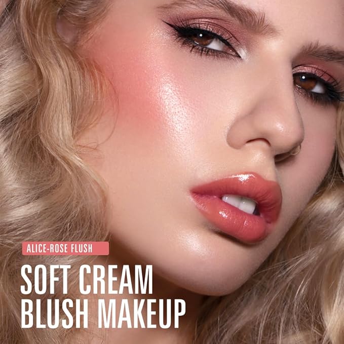 KIMUSE Soft Cream Blush Makeup, Liquid Blush for Dewy Finish