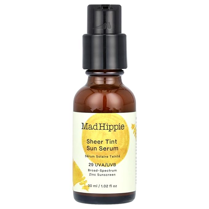 Mad Hippie Sheer Tint Sun Serum (Medium/Dark), Tinted Glass