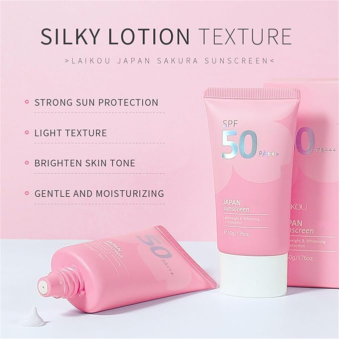 Japan Sunscreen SPF 50 Bloqueador Solar Japones Sunscreen for Face Japanese Sunscreen SPF PA+++ Rosada Sunscreen Essence Cream 50g Moisturizing Cosmetics Skin Care Products (3)