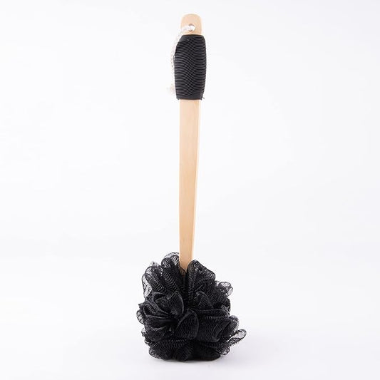 Amazon basics loofah brush, black