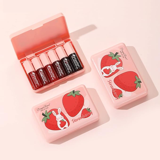 Eakroo 6 Colors Lip Tint Stain Mini Liquid Lip