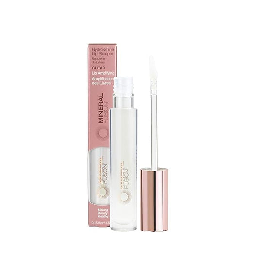 Mineral Fusion Hydro-Shine Lip Gloss Plumper, Clear, 0.15 Lip