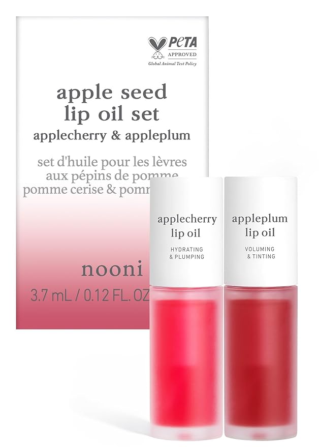 NOONI Appleseed Lip Oil Set - Applecherry & Lip