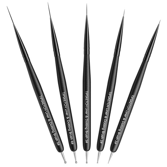 Nail art liner brushes 5pcs