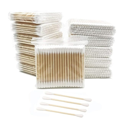 Cotton swabs with wooden sticks/biodegradable