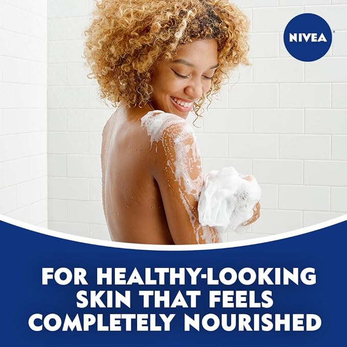 NIVEA Shea Butter Nourishing Body Wash, Moisturizing Body Wash for Dry Skin, 20 Fl Oz Bottle (Pack of 2)