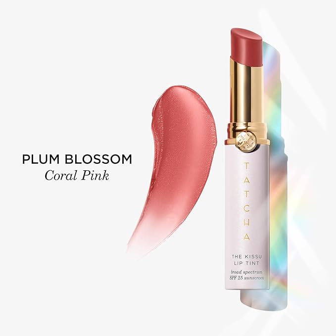 The Kissu Lip Tint SPF 25 - Plum Blossom | Hydrating Tinted Lip Sunscreen, 0.14 oz