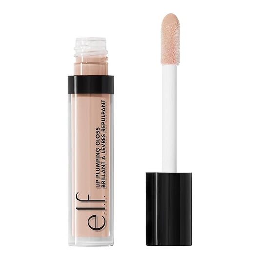 e.l.f. Lip Plumping Gloss, Soothes, Shimmer, Peach Bellini, Lip