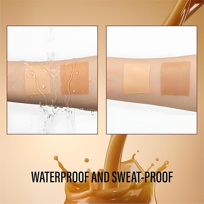 Leg Makeup Waterproof No Transfer, Leg Vein Cover (Brown Glow)