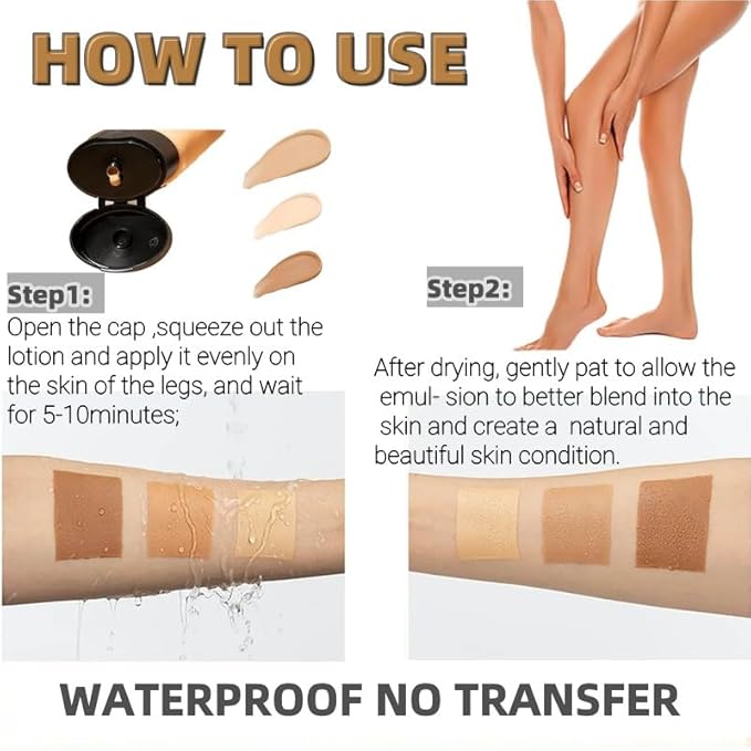 Leg Makeup Waterproof No Transfer - Leg Makeup Glow, 1)