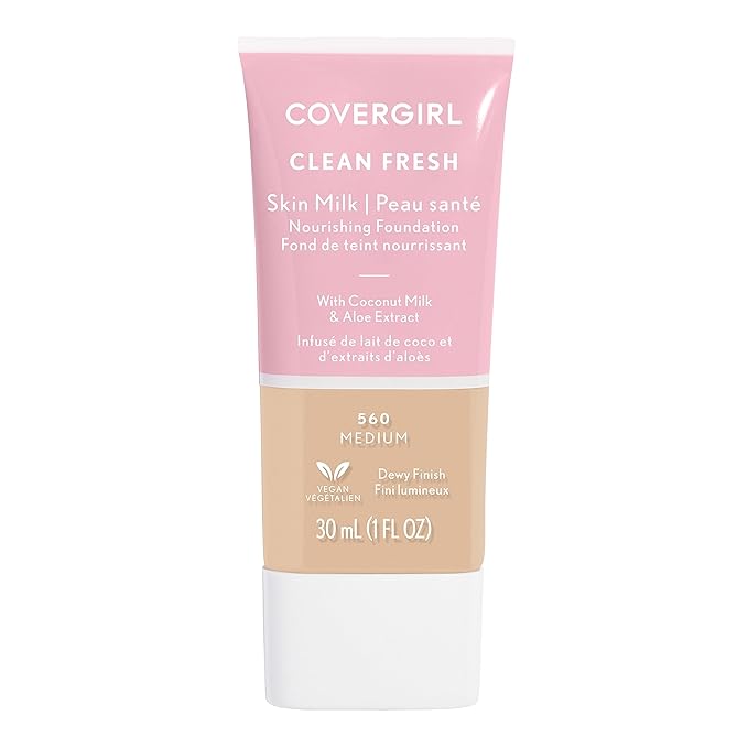 COVERGIRL, Clean Fresh Skin Milk Foundation, Medium, 1 may vary)