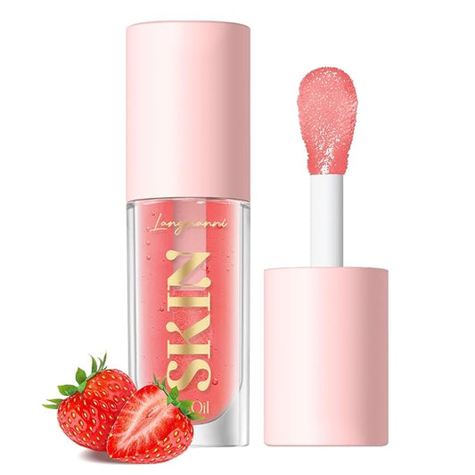 LANGMANNI Moisturizing Lip Oil,No-Sticky Lip Gloss Lip Balm