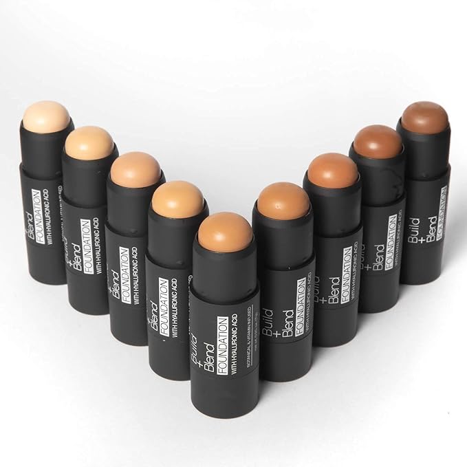 Palladio BUILD & BLEND Foundation Stick, Medium Coverage Stick,