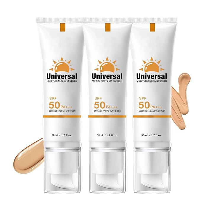 Tinted Sunscreen for Face SPF 50, Hydrating Sun Essence Face Sunscreen, Korean SPF 50+ PA++++ No White Cast, Hydrating, Moisturizing, UV Defense, Travel Size