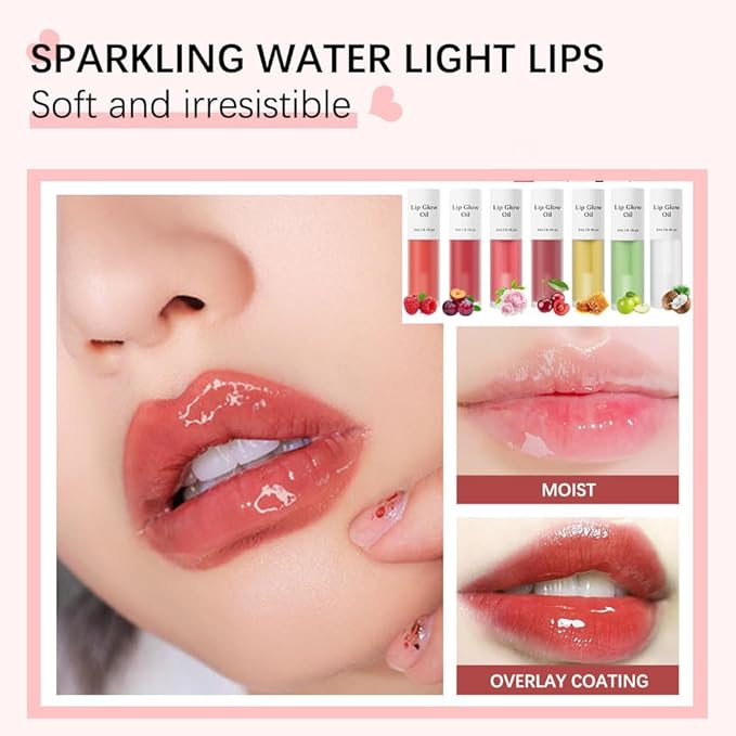 Hydrating Lip Glow Oil, Moisturizing Lip Glow Oil, Lip