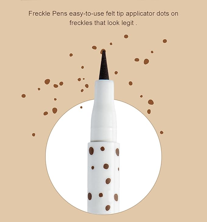 AKARY Freckle Pen Professional Lifelike Face Concealer Point Light Brown)