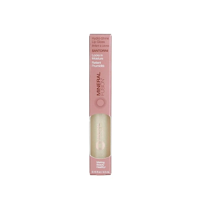 Mineral Fusion Hydro-Shine Lip Gloss, Santorini, 0.15 Ounces Lip