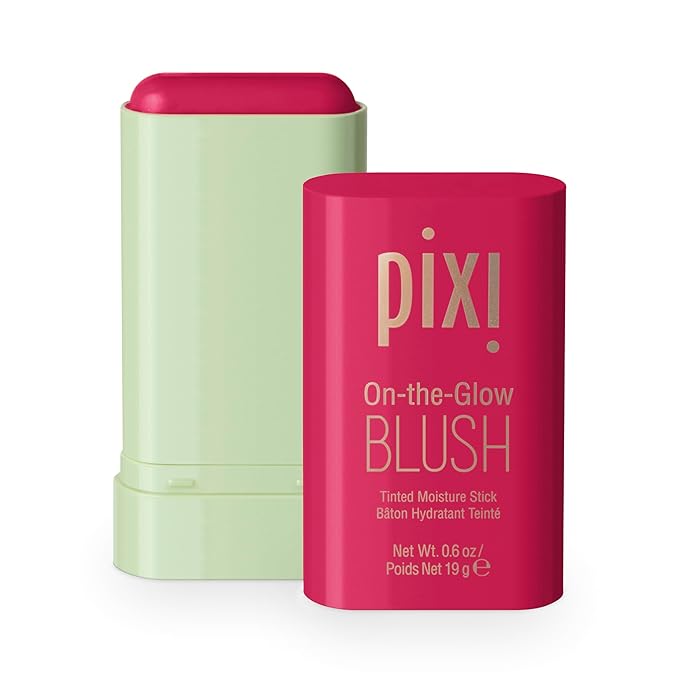 Pixi On-the-Glow Blush - Ruby, Hydrating Tinted Moisture 0.6oz, Paraben-Free 19g