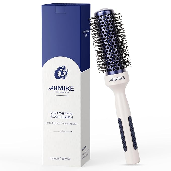 AIMIKE Nano Ionic Tech Small Round Brush, Ceramic