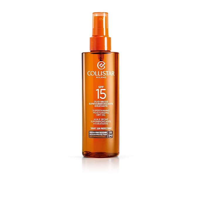 Collistar Speciale Abbronzatura Perfetta Olio Secco Superabbronzante Idratante 6.8oz (200ml) SPF15