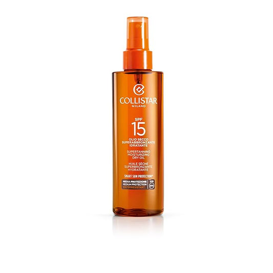 Collistar Speciale Abbronzatura Perfetta Olio Secco Superabbronzante Idratante 6.8oz (200ml) SPF15