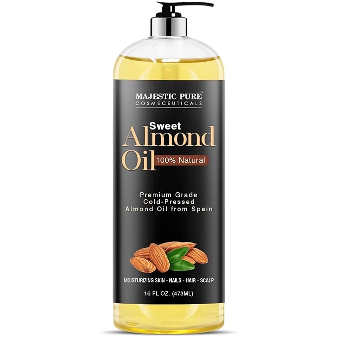 MAJESTIC PURE Sweet Almond Oil, Triple