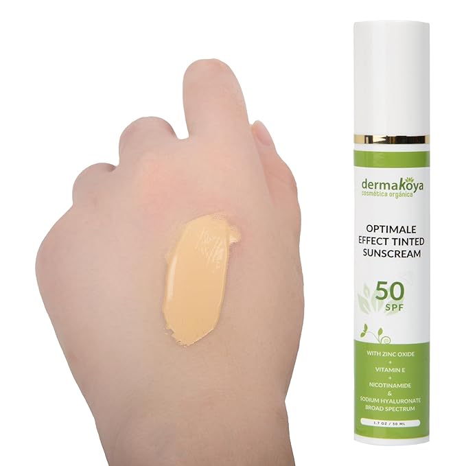 Dermakoya - Facial sunscreen with makeup coverage effect SPF 50.