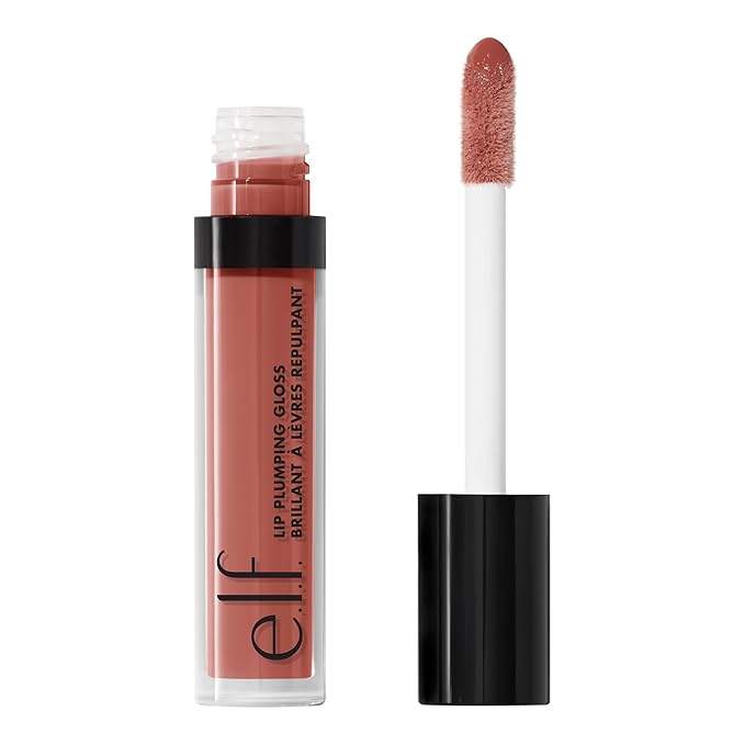 e.l.f. Lip Plumping Gloss, Mocha Twist, 0. Lip 09 Oz