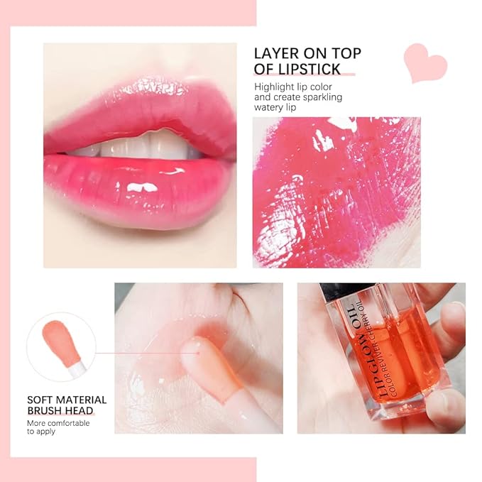 Hydrating/Moisturizing Lip Glow Oil Gloss Transparent Toot Lip 2 OZ