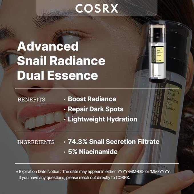 COSRX Niacinamide 5% + Snail Mucin aging