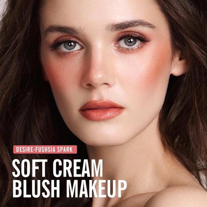 KIMUSE Soft Cream Blush Makeup, Liquid Blush for Dewy Finish