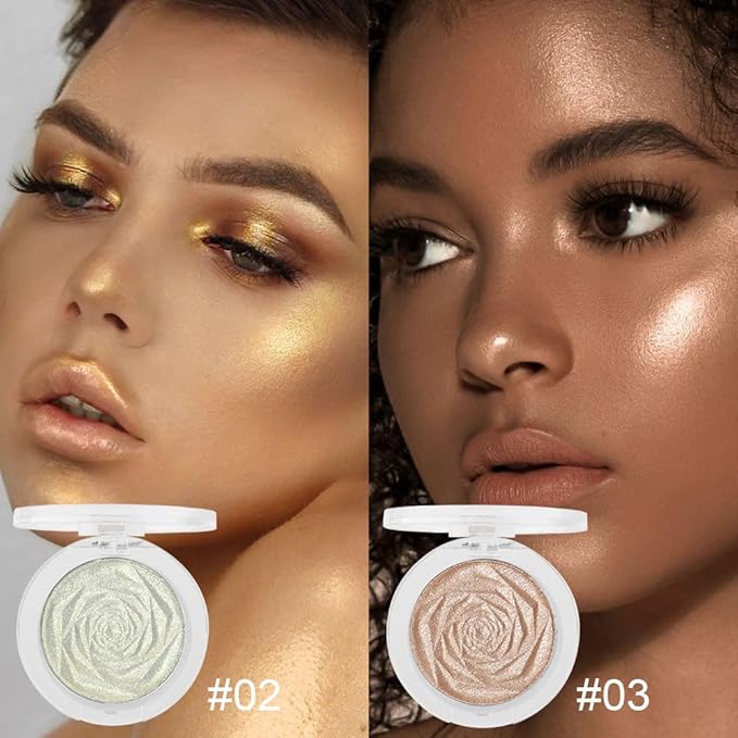 evpct Blonde Gold & Champagne Gold Face Highlighter