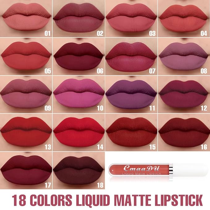 evpct CmaaDu 1Pcs Brick Red Liquid Matte Lipstick