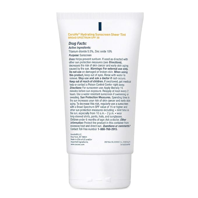 CeraVe Hydrating Mineral Sunscreen SPF 30