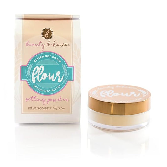 Beauty Bakerie Flour Setting Powder for Foundation, Loose Cassava (Yellow) 0.5oz