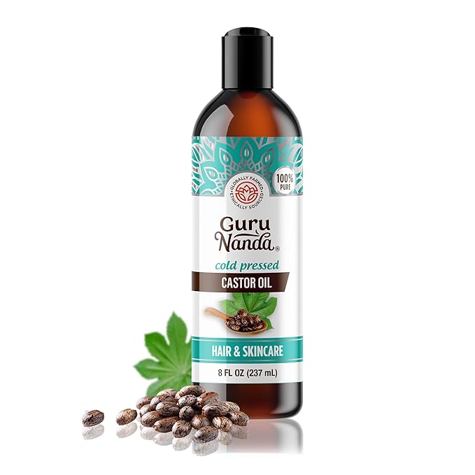 GuruNanda Castor Oil for Hair Growth