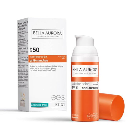 BELLA AURORA GEL SOLAR SPF 50 ANTIMANCAS PIEL MIXTA-GRASA