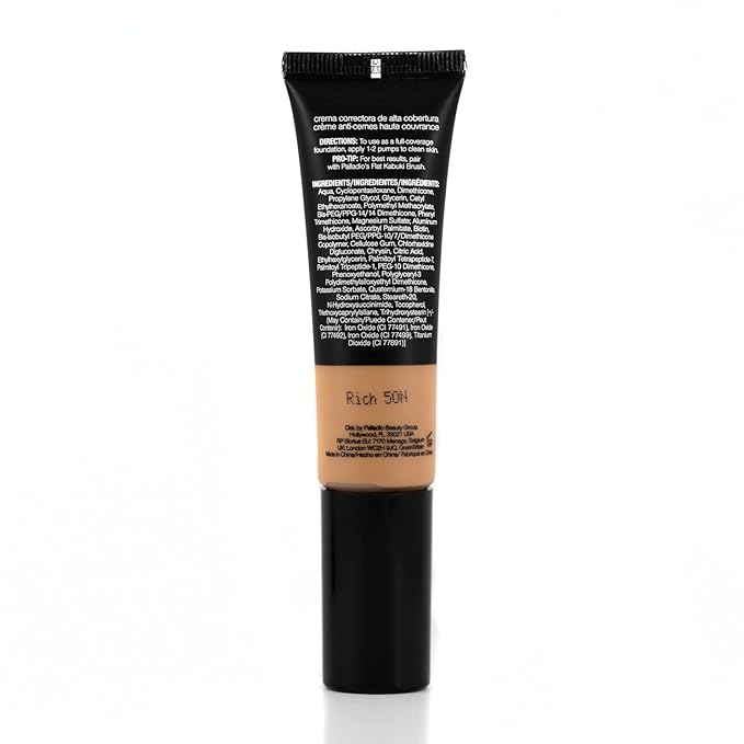 Palladio Full-Coverage Color Correction CC Cream, Oil-Free with