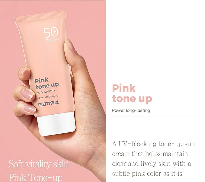 Waterproof Pink Tone up Sunscreen with Natural Pink Tint, Long-lasting, Shea Butter & Chamomile Extract, Zinc Oxide, Titanium Dioxide For a Radiant Complexion