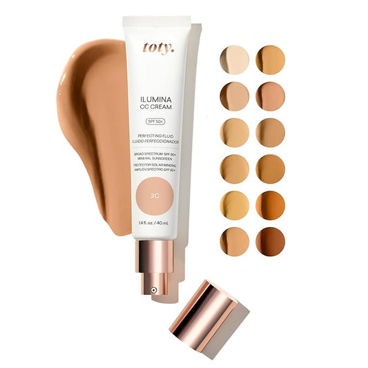 Ilumina CC Cream SPF 50+, 100% Mineral Color PEBBLE BEIGE