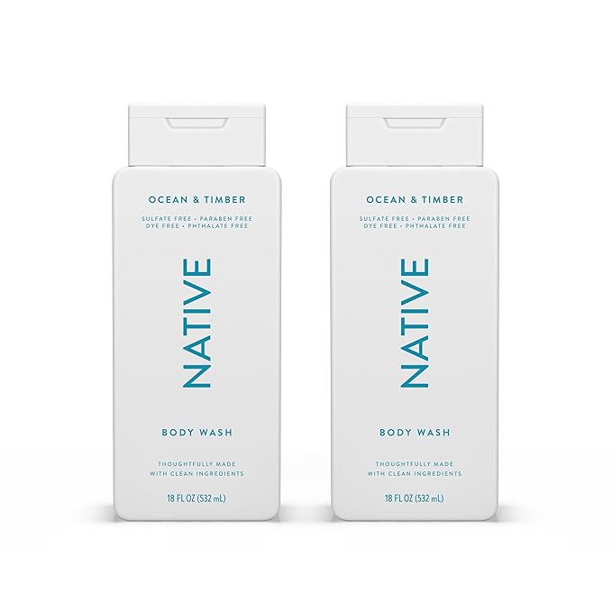 Native Body Wash Contains Naturally Derived 18 oz