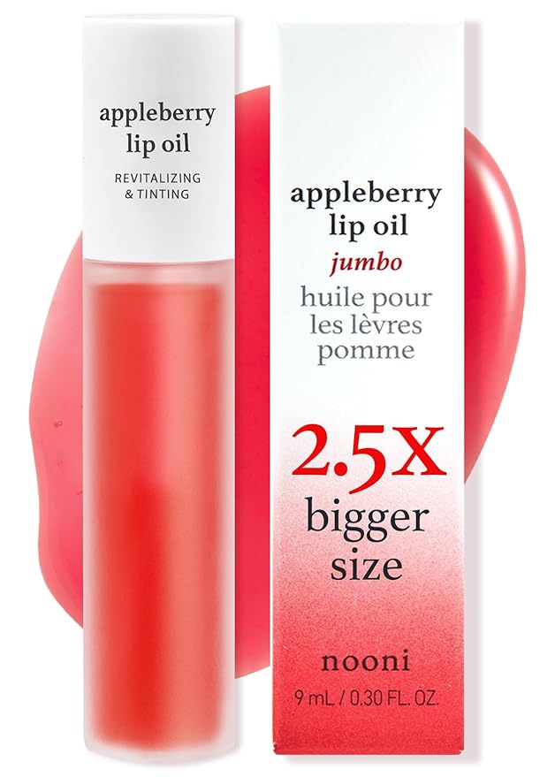 NOONI Korean Lip Oil - Appleberry Jumbo | Lip