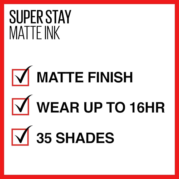 Maybelline Super Stay Matte Ink Liquid Lipstick Makeup,