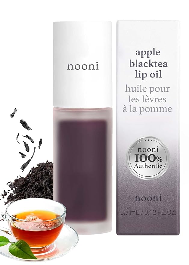 NOONI Korean Lip Oil - Appleblacktea | Enriching, Lip