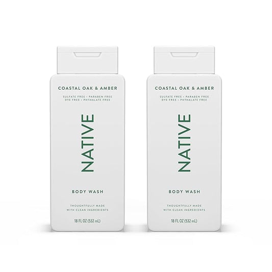 Native Body Wash Contains Naturally Derived 18 oz